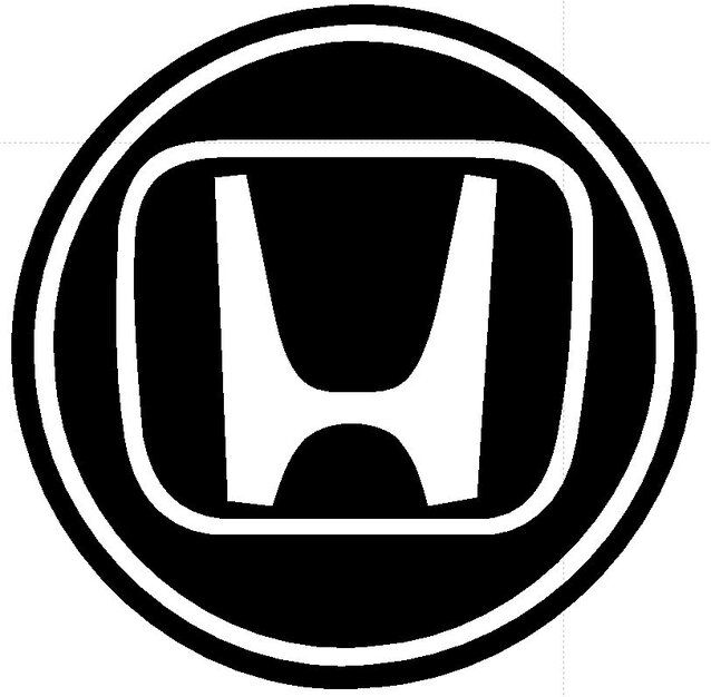 Honda Civic Fuel Cap Logo - Style 1 Carbon